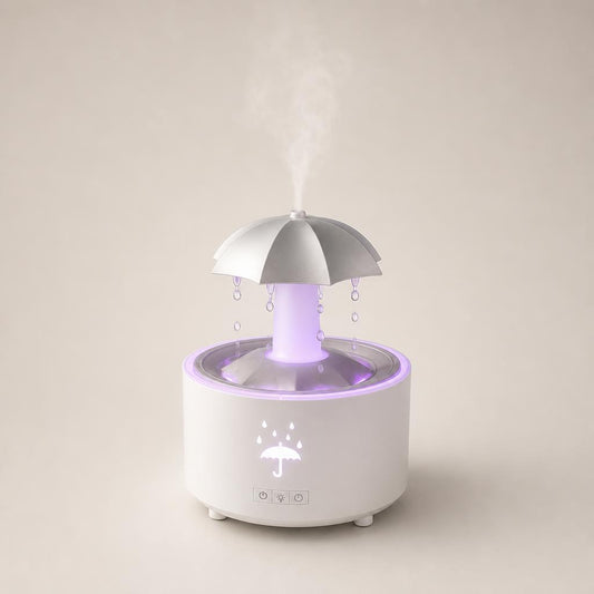 RainDrop Aroma Diffuser white, front view